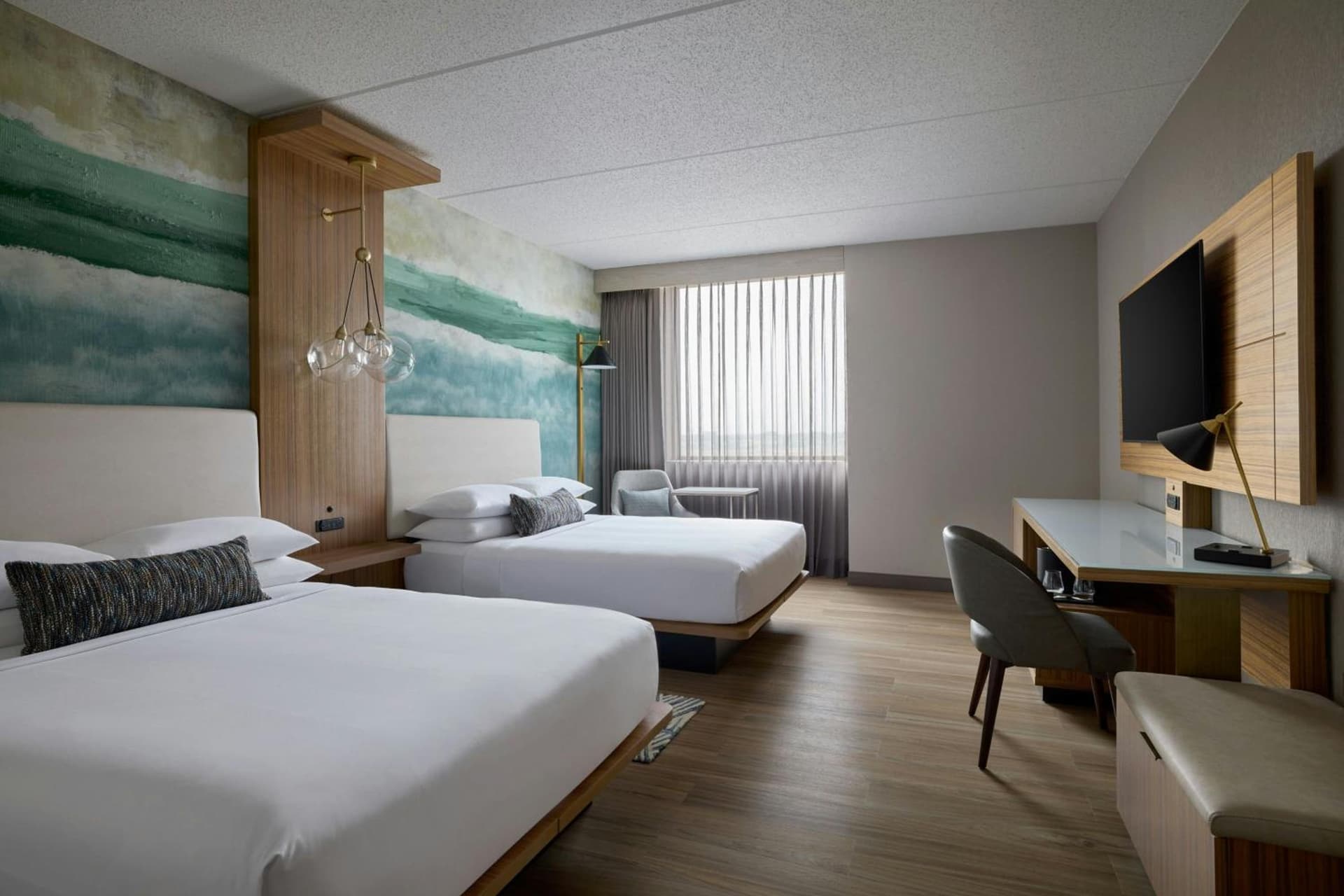Double Room with Two Double Beds - Hearing Accessible  at Chicago Marriott Northwest in Hoffman Estates, IL