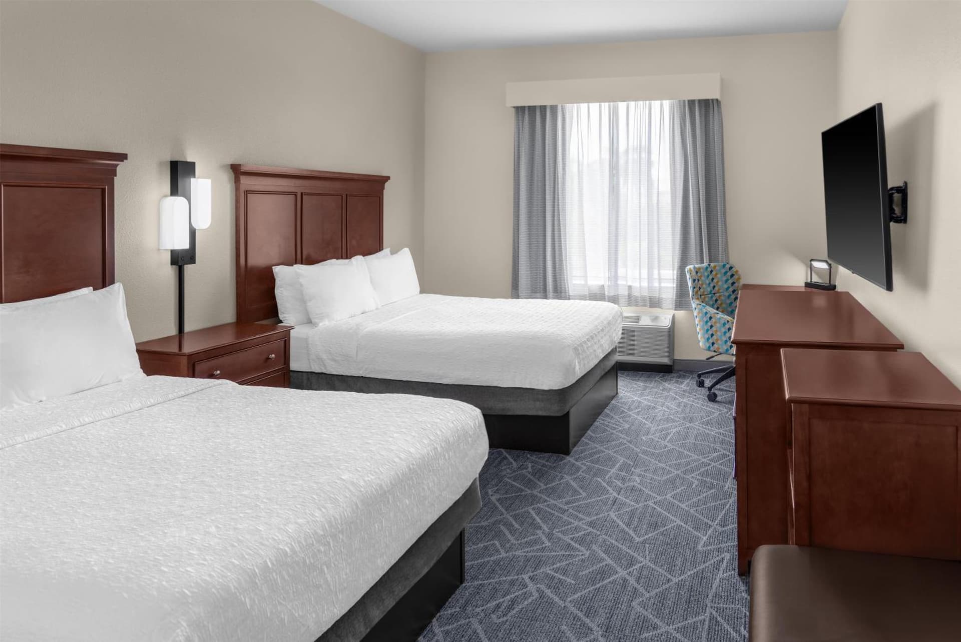 Queen Room with Two Queen Beds - Hearing Access/Non-Smoking at Hampton Inn and Suites Coconut Creek in West Dixie Bend, FL