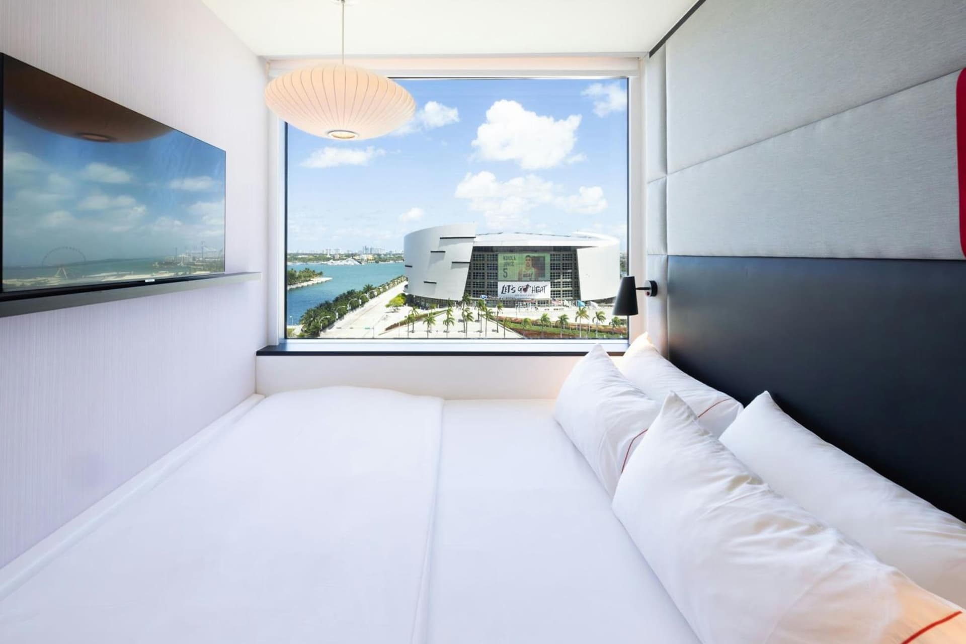 King Room with Premium View at citizenM Miami World Center in Miami, FL