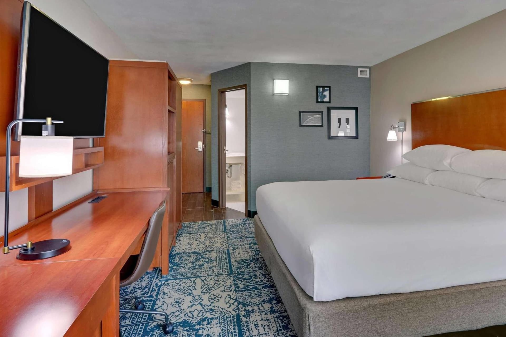 Deluxe King Room with Terrace - Non-Smoking at Wyndham Garden San Antonio Airport in San Antonio, TX