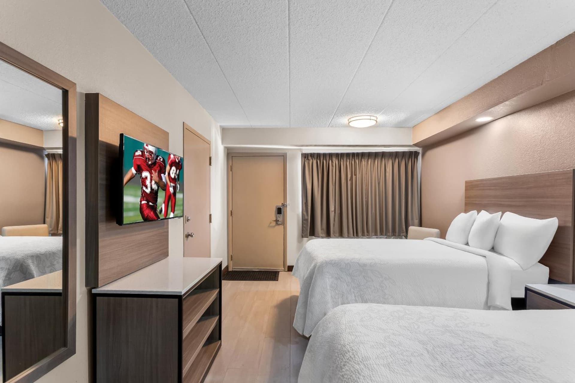 Deluxe Room Two Double Beds with Kitchenette Smoke Free at Red Roof Inn PLUS Chicago - Hoffman Estates in Hoffman Estates, IL
