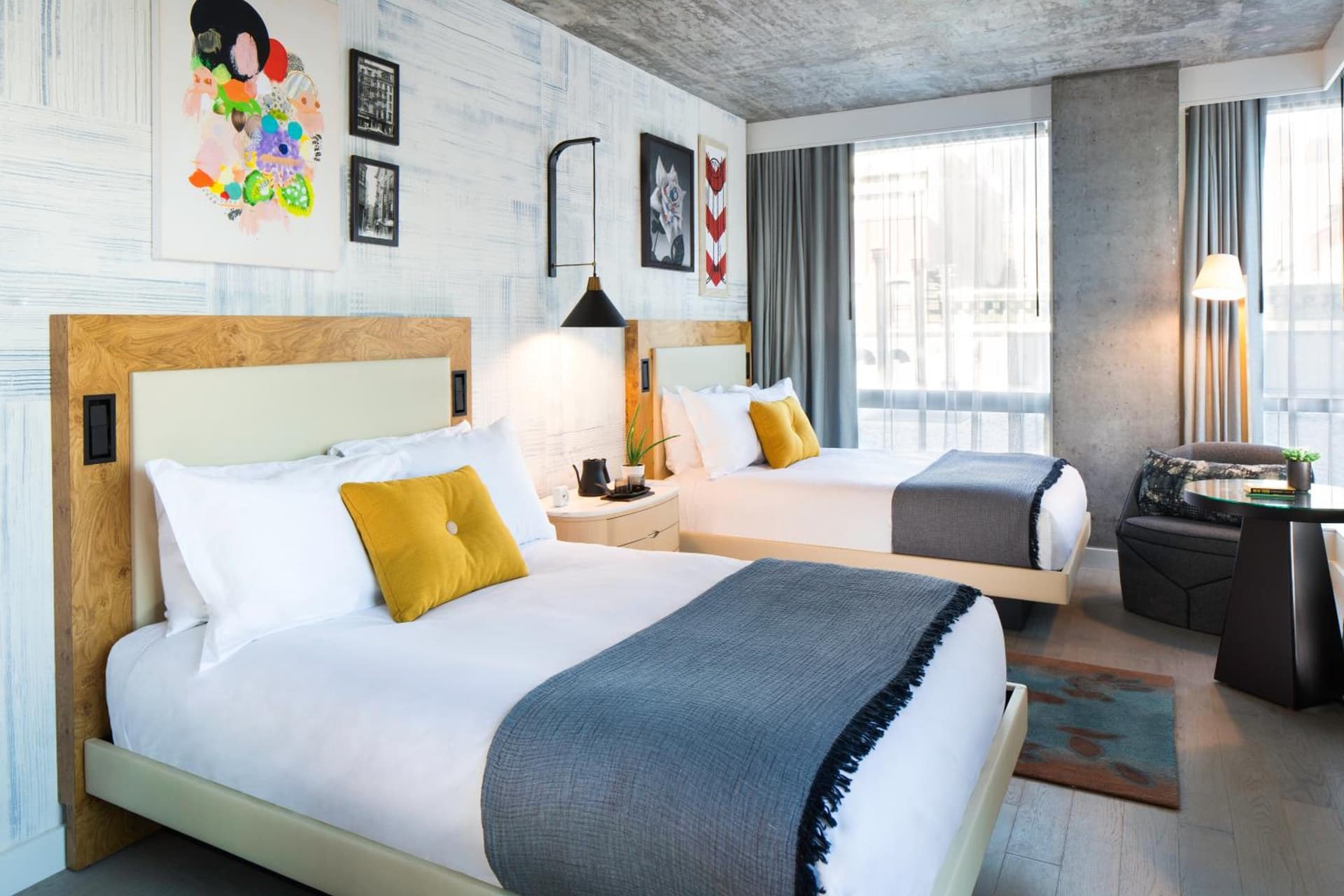 Double Room with Two Double Beds at Hotel 50 Bowery, part of JdV by Hyatt in New York, NY