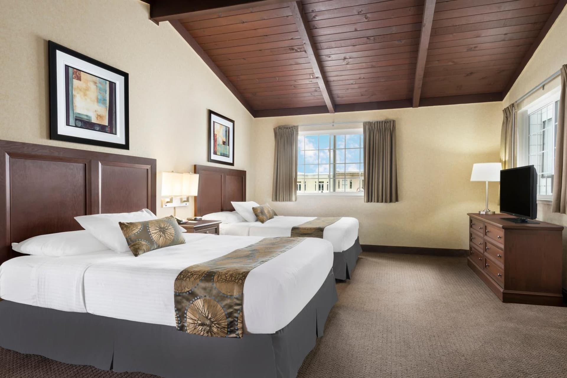 Double Room with Two Double Beds - Non-Smoking at Travelodge by Wyndham San Francisco Bay in San Francisco, CA