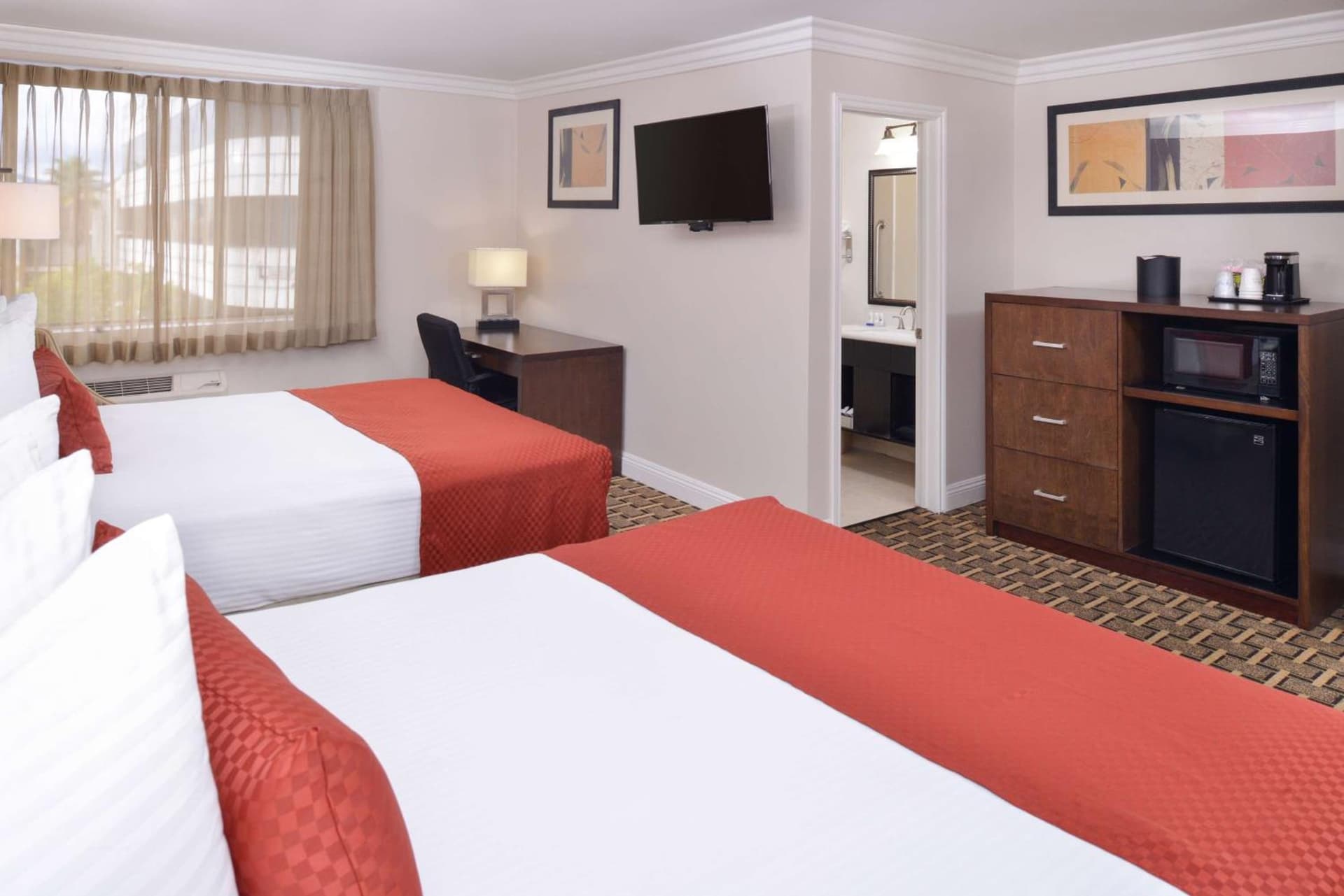 Queen Room with Two Queen Beds - Non-Smoking at Best Western Plus LA Mid-Town Hotel in Los Angeles, CA