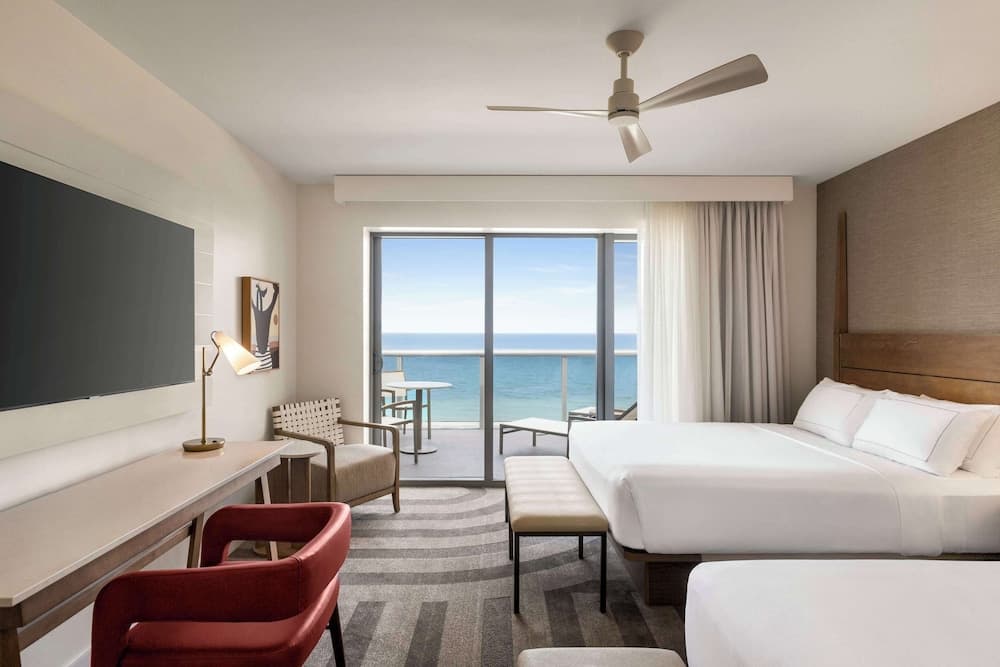 Room, 2 Queen Beds, Accessible, Oceanfront (Mobility & Hearing, Roll-in Shower) at Hilton Cabana Miami Beach Resort in Miami Beach, FL