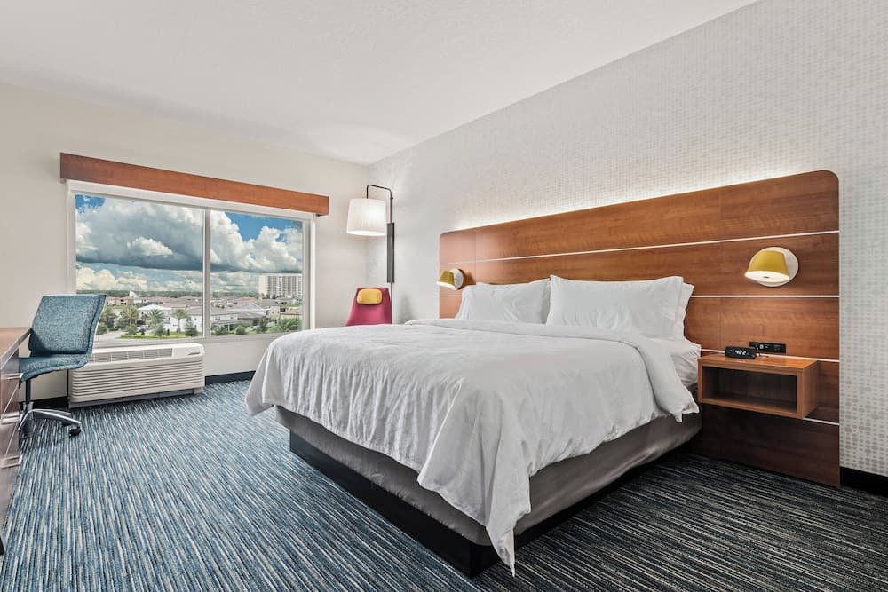 Accessible Room, 1 King Bed at Holiday Inn Express & Suites Orlando- Lake Buena Vista by IHG in Orlando, FL
