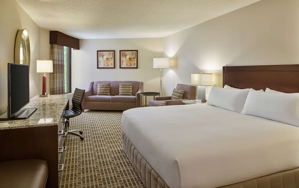 Room, 1 King Bed, Non Smoking (Extended Sitting Area) at DoubleTree by Hilton Houston Intercontinental Airport in Houston, TX