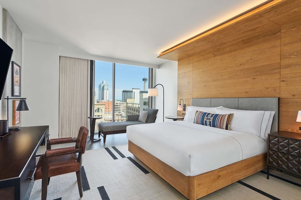 Deluxe Room, 1 King Bed, Accessible (Hearing) at Canopy By Hilton San Antonio Riverwalk in San Antonio, TX