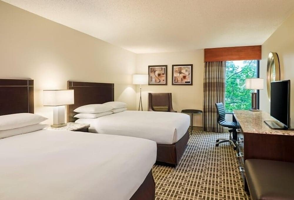 Room, 2 Queen Beds, Accessible, Non Smoking (Mobility & Hearing, Roll-in Shower) at DoubleTree by Hilton Houston Intercontinental Airport in Houston, TX