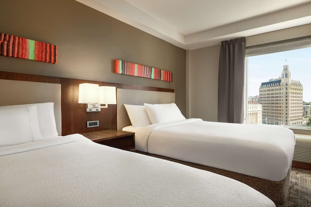 Room, 2 Queen Beds, Accessible, Bathtub (Mobility & Hearing) at Hilton Garden Inn San Antonio Downtown Riverwalk in San Antonio, TX