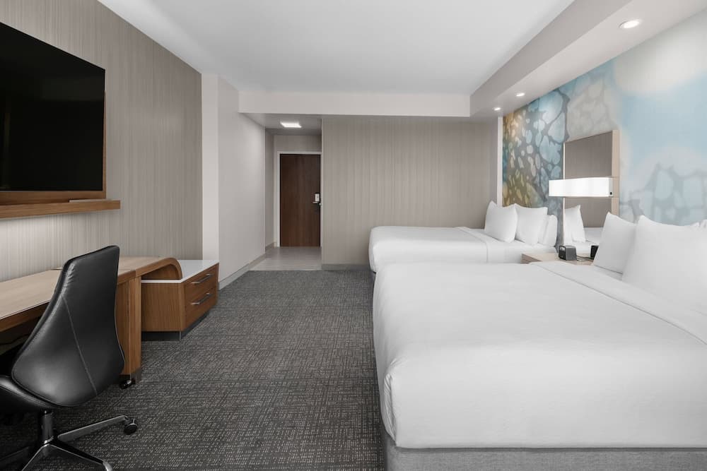 Room, 2 Queen Beds (Hearing Accessible) at Courtyard by Marriott Clearwater Beach in Clearwater Beach, FL