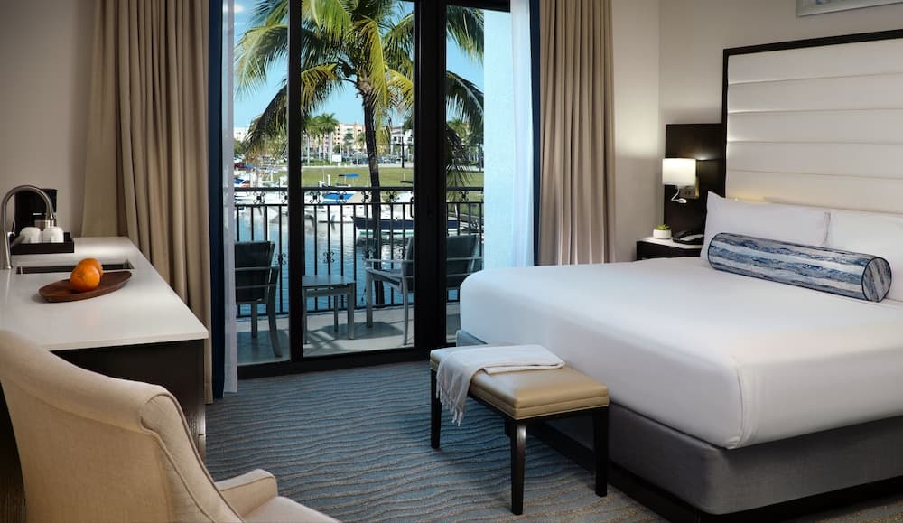 Superior Room, 1 King Bed, Waterway View at Naples Bay Resort and Marina in Naples, FL