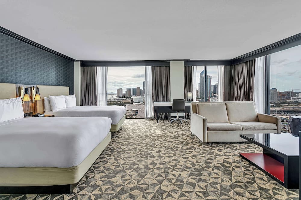 Junior Suite, 2 Queen Beds at Hilton Miami Downtown in Miami, FL