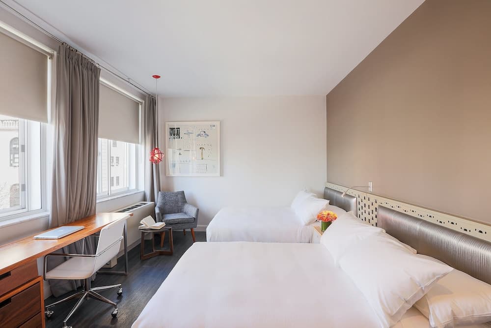 Standard Room, 2 Double Beds at NU Hotel Brooklyn in Brooklyn, NY