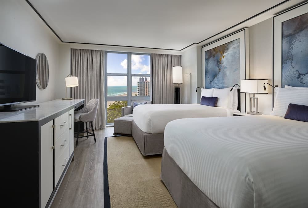 Room, 2 Double Beds, Partial Ocean View at Loews Miami Beach Hotel – South Beach in Miami Beach, FL