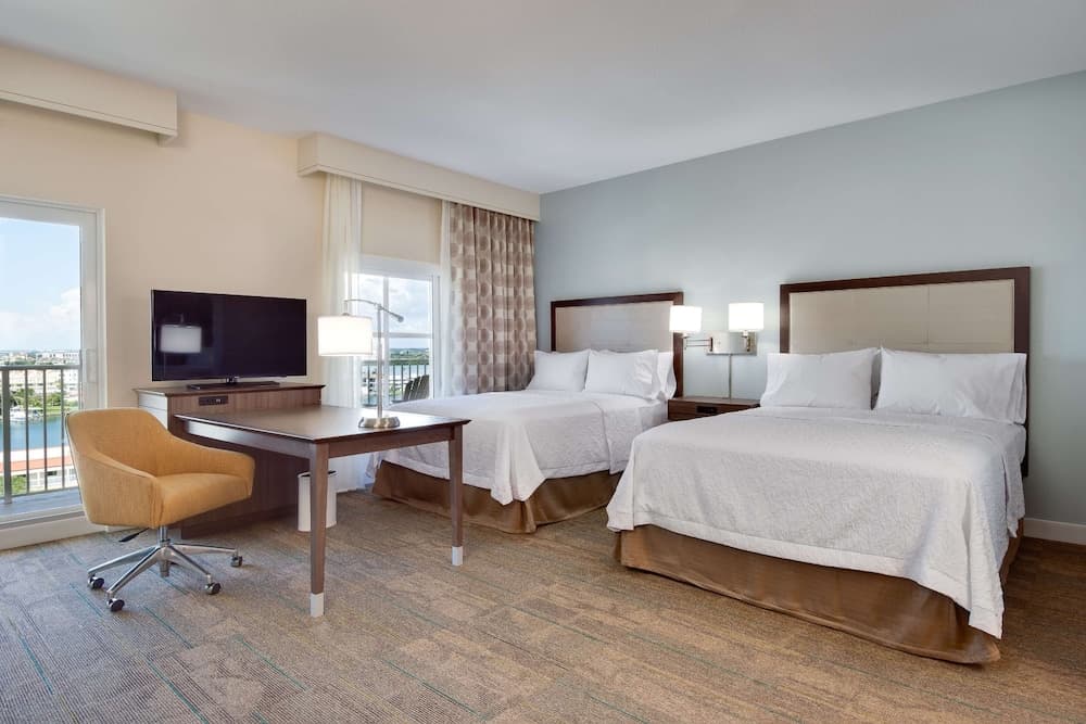 Studio, 2 Queen Beds, Accessible, Balcony (City View, Hearing) at Hampton Inn and Suites Clearwater Beach in Clearwater Beach, FL