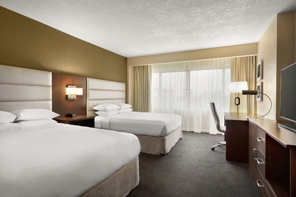 Room, 2 Queen Beds, Accessible, Non Smoking (Roll-In Shower) at DoubleTree by Hilton Orlando Downtown in Orlando, FL