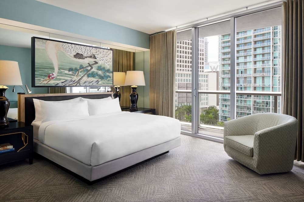 Deluxe Room, 1 King Bed, Balcony (Guest) at W Miami in Miami, FL