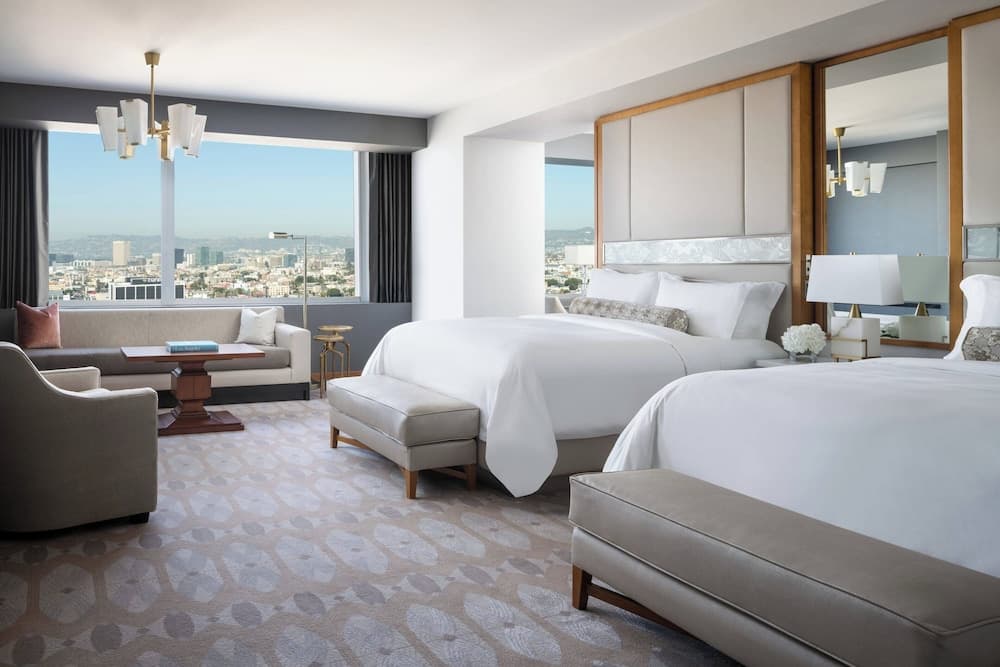Junior Suite, 2 Queen Beds, City View at The Ritz-Carlton, Los Angeles in Los Angeles, CA