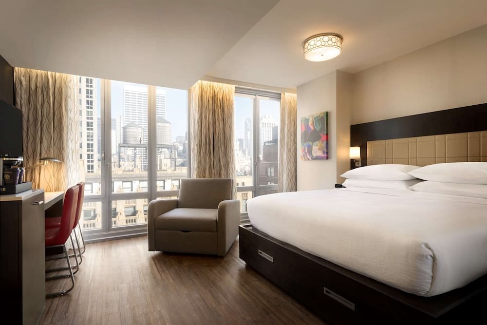 1 King City View, MOB Hear Accessible with 3x3 Shower at Newly Renovated Embassy Suites By Hilton New York Manhattan Times Square in New York, NY