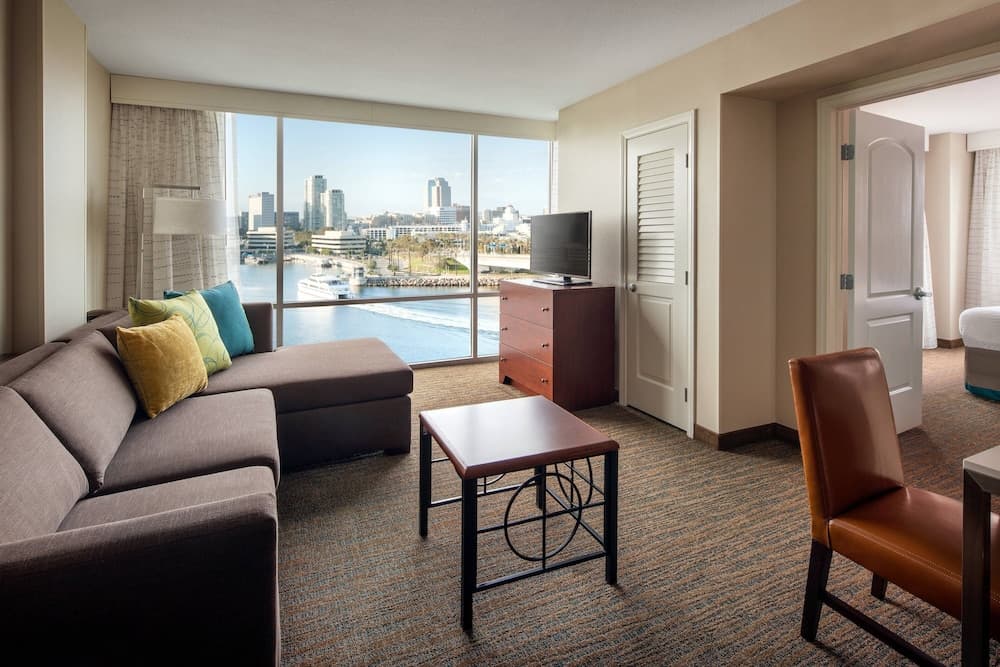 Suite, 1 Bedroom, Harbor View, Corner (Harbor View) at Residence Inn by Marriott Downtown Long Beach in Long Beach, CA