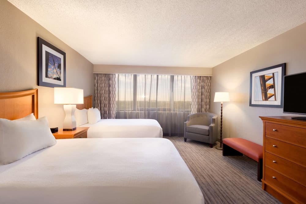 Suite, 2 Double Beds, Accessible, Bathtub (Mobility & Hearing) at Embassy Suites by Hilton Orlando International Dr ICON Park in Orlando, FL