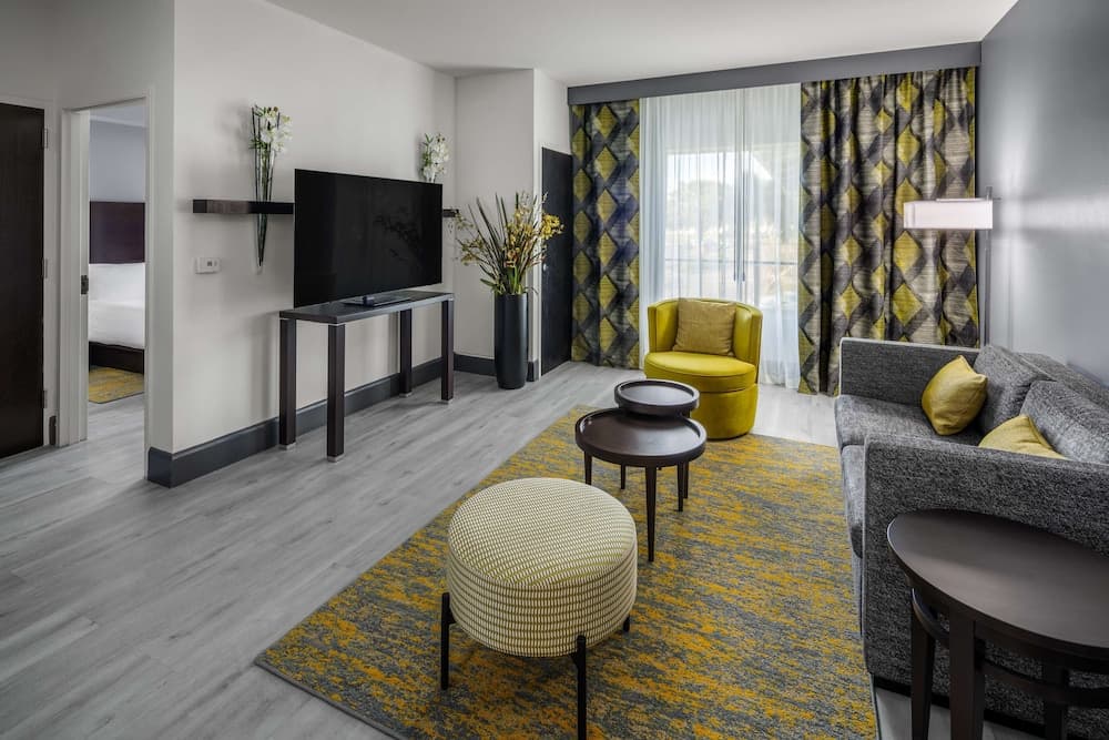 Suite, 1 King Bed (Mobility & Hearing, Roll-In Shower) at DoubleTree by Hilton Sarasota Bradenton Airport in Sarasota, FL