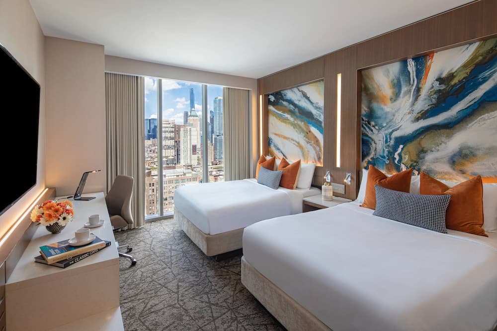 Room, 2 Queen Beds (Hearing Accessible) at Courtyard New York Manhattan/Midtown West in New York, NY