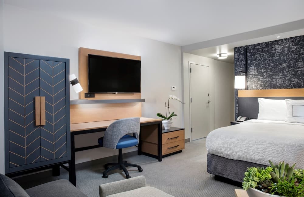 Room, 1 King Bed with Sofa bed (Mobility Accessible, Roll-in Shower) at Courtyard Boston Downtown/North Station in Boston, MA