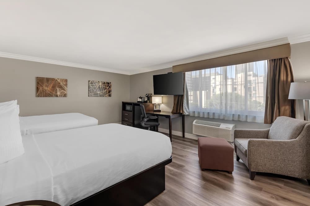 Standard Room, 2 Queen Beds, Refrigerator & Microwave, Corner at Best Western Plus LA Mid-Town Hotel in Los Angeles, CA