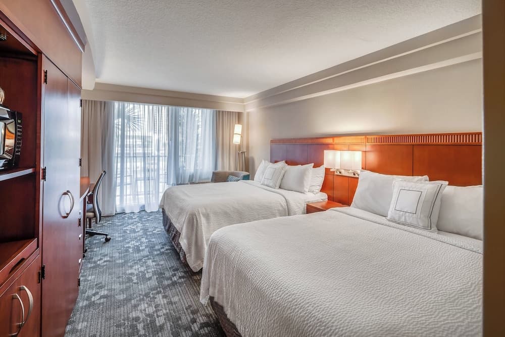 Room, 2 Queen Beds at Courtyard by Marriott Jacksonville Beach Oceanfront in Jacksonville Beach, FL