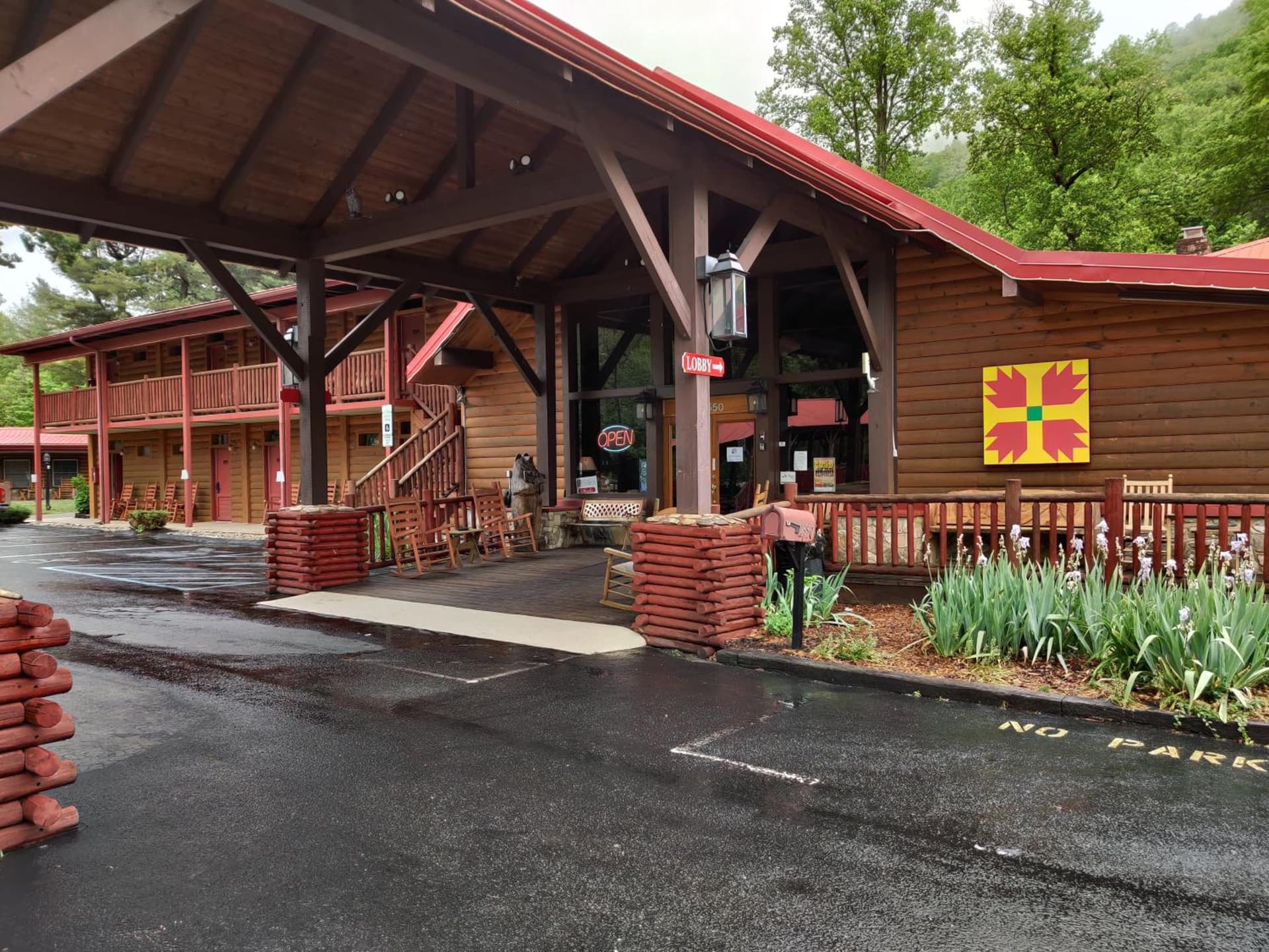 Smoky Falls Lodge featured exterior or lobby in Maggie Valley, NC — similar hotel
