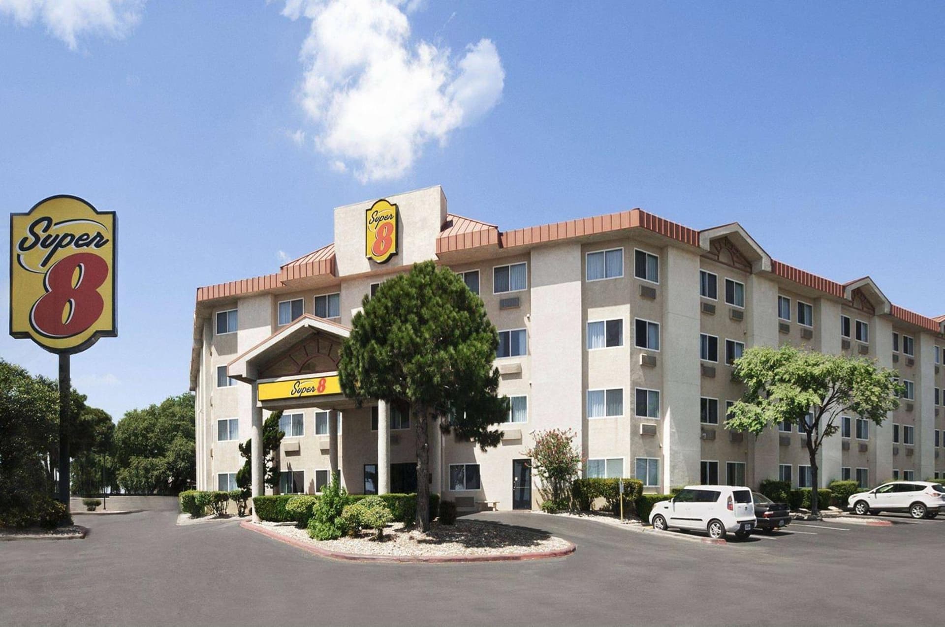 Super 8 by Wyndham Austin North/University Area featured exterior or lobby in Austin, TX — similar hotel