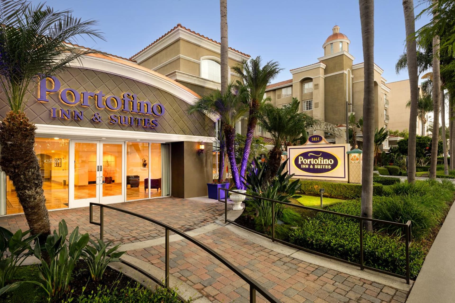 Anaheim Portofino Inn & Suites exterior or lobby in Anaheim, CA — main listing photo