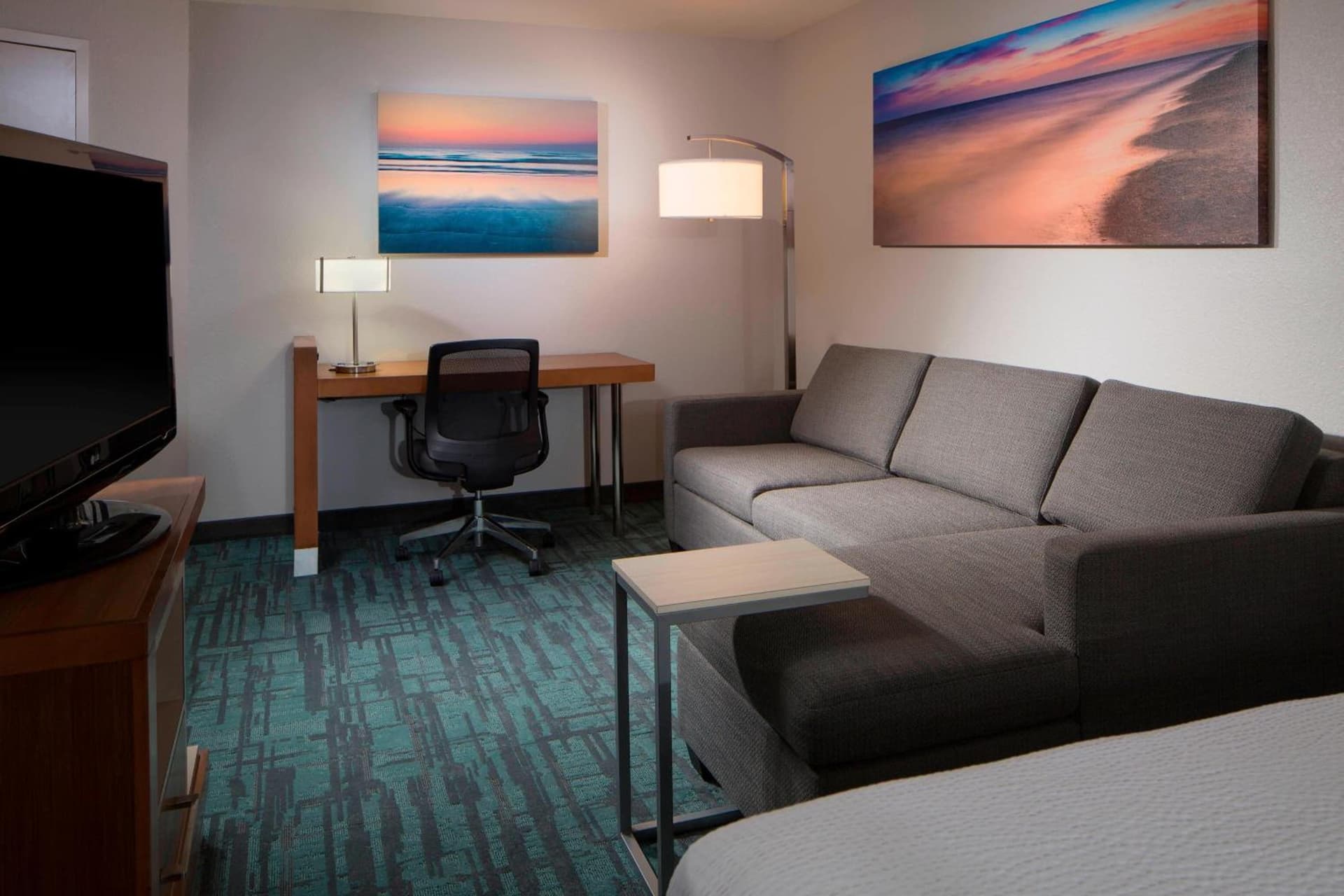 Queen Studio with Two Queen Beds and Sofa Bed at SpringHill Suites Miami Downtown/Medical Center in Miami, FL