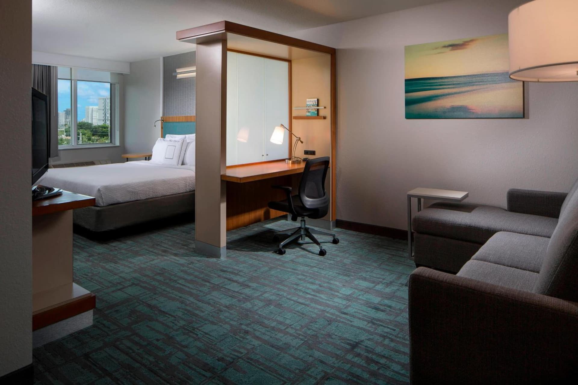 King Studio with Sofa Bed at SpringHill Suites Miami Downtown/Medical Center in Miami, FL