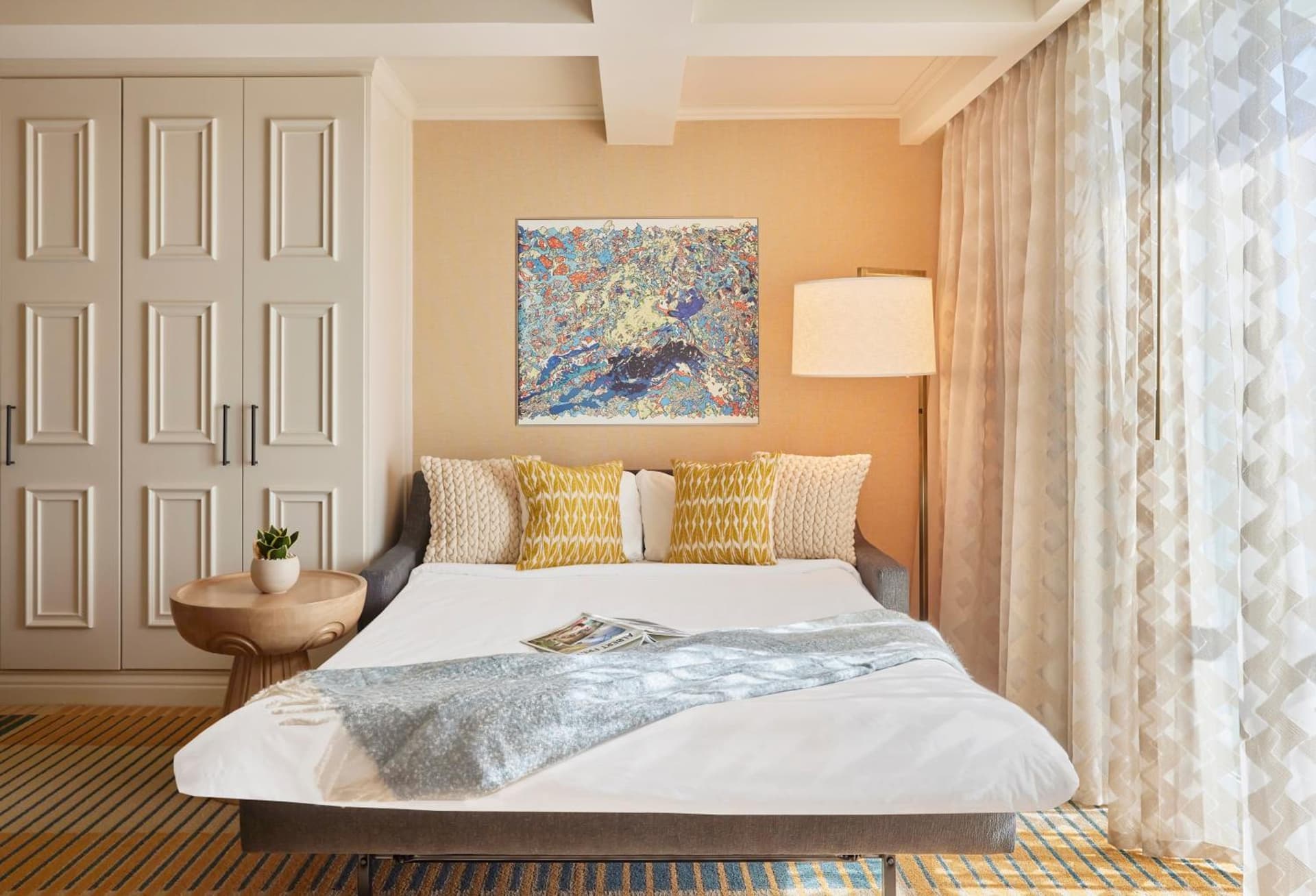 Mobility/Hearing Accessible Canary Jr Suite Partial Ocean King, Roll-In Shower at Viceroy Santa Monica in Los Angeles, CA