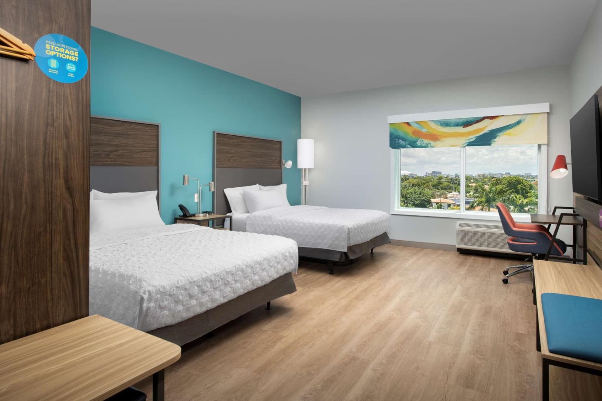 Queen Room with Two Queen Beds - Hearing Access at Tru By Hilton Miami West Brickell in Miami, FL